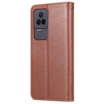 AZNS For Xiaomi Redmi K50 Pro/K50 Wallet Phone Case Textured PU Leather Folio Flip Book Cover TPU Shockproof Stand Case