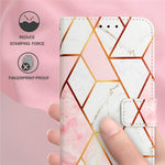 YB Pattern Printing Leather Series-5 for Xiaomi Redmi 10 Prime+ 5G / Redmi Note 11E 5G / Redmi 10 5G, Marble Pattern Leather Case 360 Degree Wrapped Stand Wallet Phone Shell