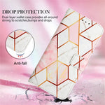YB Pattern Printing Leather Series-5 for Xiaomi Redmi 10 Prime+ 5G / Redmi Note 11E 5G / Redmi 10 5G, Marble Pattern Leather Case 360 Degree Wrapped Stand Wallet Phone Shell
