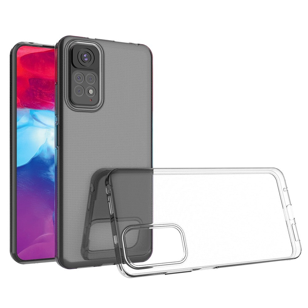 For Xiaomi Redmi Note 11S 4G / Redmi Note 11 4G (Qualcomm) Soft TPU Mobile Phone Case Bag HD Transparent Ultra-Thin Flexible Protective Phone Cover