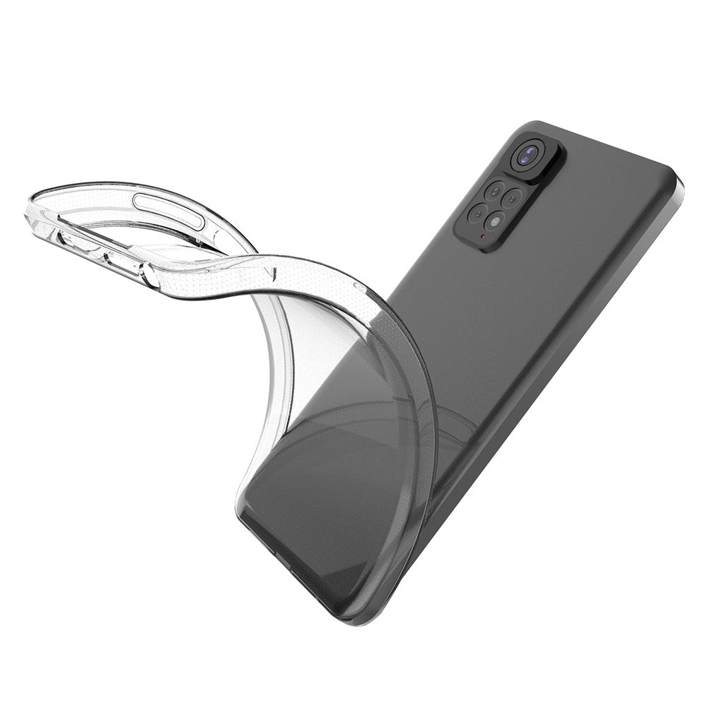 For Xiaomi Redmi Note 11S 4G / Redmi Note 11 4G (Qualcomm) Soft TPU Mobile Phone Case Bag HD Transparent Ultra-Thin Flexible Protective Phone Cover