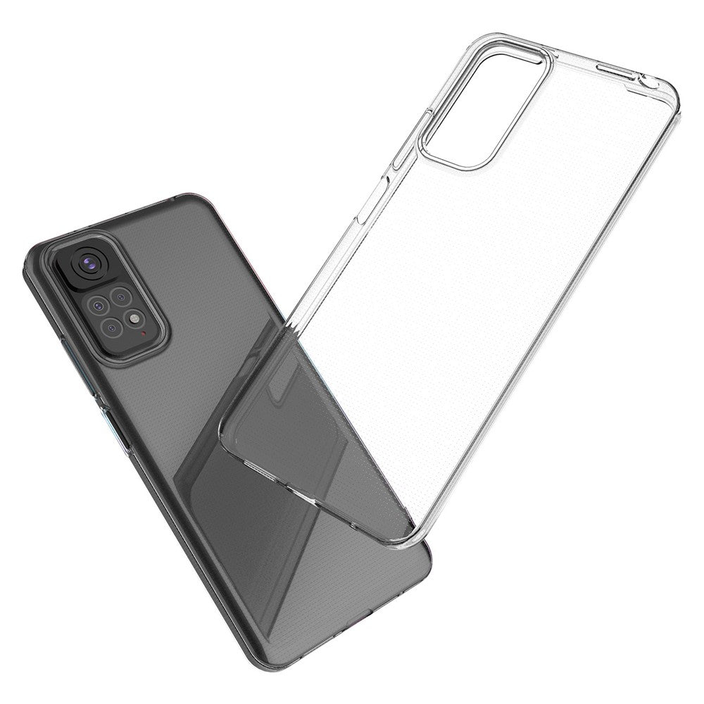 Xiaomi Redmi Note 11S 4G / Redmi Note 11 4G (Qualcomm) Mjukt TPU Mobilskal Väska HD Transparent Ultratunt Flexibelt Skyddande mobilfodral