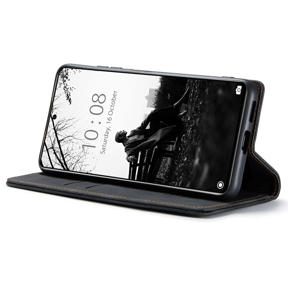 CASEME 013-serien för Xiaomi 11T / 11T Pro PU-läder, folio-flipfodral, plånboksfodral, magnetiskt, självabsorberande stativ, bokomslag