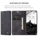 CASEME 013-serien för Xiaomi 11T / 11T Pro PU-läder, folio-flipfodral, plånboksfodral, magnetiskt, självabsorberande stativ, bokomslag