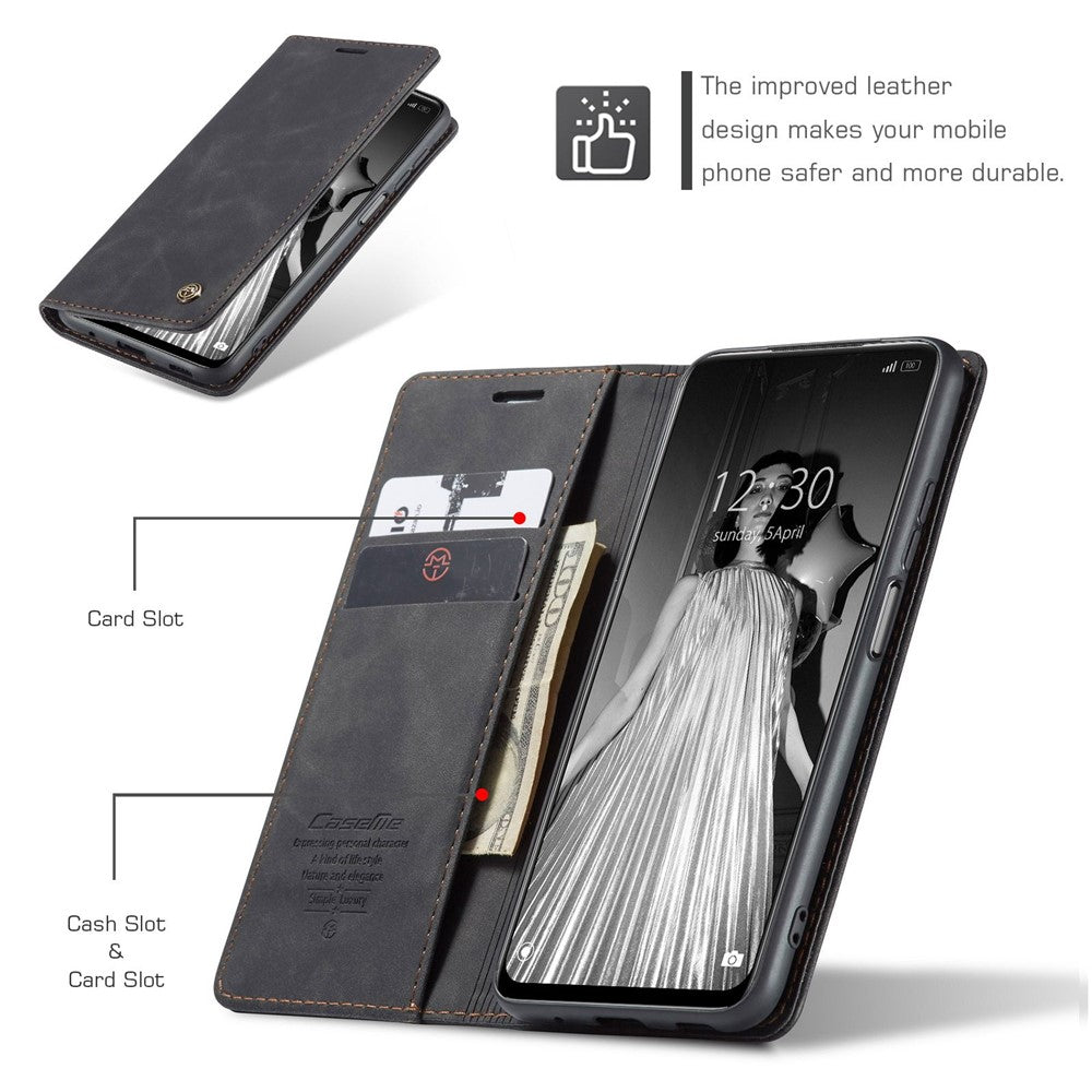 For Xiaomi Redmi Note 10 5G/Redmi Note 10T 5G/Poco M3 Pro 4G/5G CASEME 013 Series PU Leather Case Folio Stand Wallet Magnetic Auto Closing Protective Cover