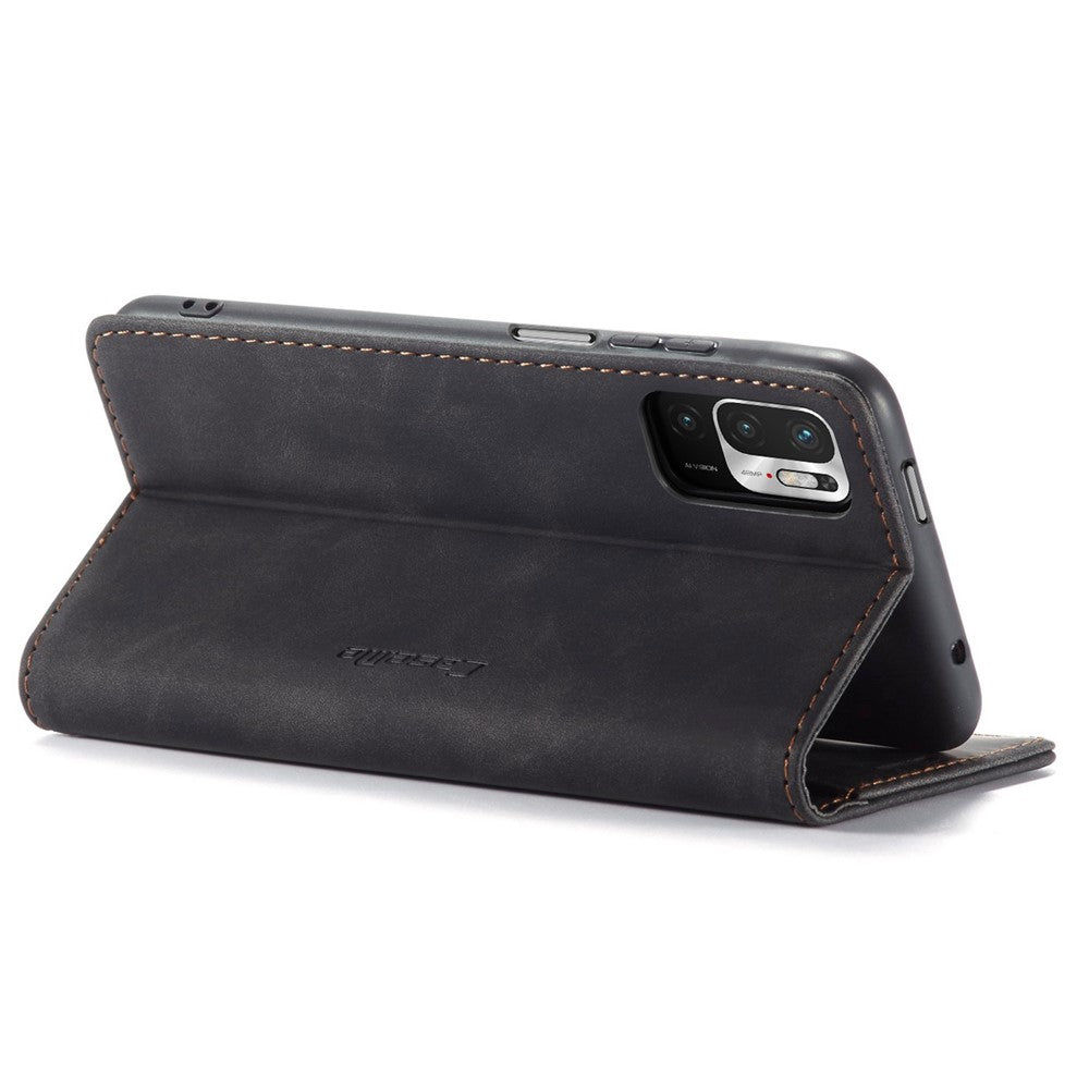 For Xiaomi Redmi Note 10 5G/Redmi Note 10T 5G/Poco M3 Pro 4G/5G CASEME 013 Series PU Leather Case Folio Stand Wallet Magnetic Auto Closing Protective Cover