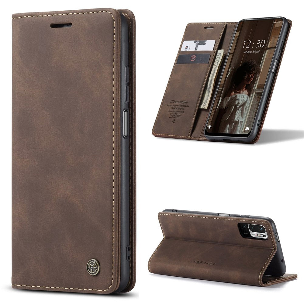 For Xiaomi Redmi Note 10 5G/Redmi Note 10T 5G/Poco M3 Pro 4G/5G CASEME 013 Series PU Leather Case Folio Stand Wallet Magnetic Auto Closing Protective Cover
