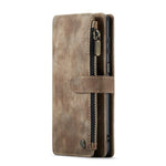 For Xiaomi Poco M5s 4G / Redmi Note 10 4G / Redmi Note 10S 4G Phone Cases with Strap CASEME C30 Zipper Multiple Card Holder PU Leather Cover