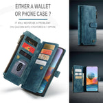 Xiaomi Redmi Note 10 Pro 4G (Global) / (Indien) / Note 10 Pro Max mobilskal med Rem CASEME C30 Dragkedja Flera Korthållare PU-läderfodral