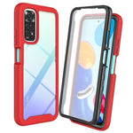3-in-1 Hybrid Phone Case for Xiaomi Redmi Note 11 4G (Qualcomm)/Note 11S 4G, Full Coverage Drop-Protection Detachable Phone Cover with PET Screen Protector