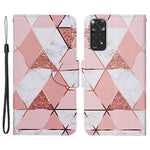 Pattern-Printing Leather Case for Xiaomi Redmi Note 11 4G (Qualcomm)/Note 11S 4G, Full Protection Strap Leather Phone Shell with Wallet and Stand