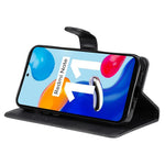 For Xiaomi Redmi Note 11 4G (Qualcomm) /  Note 11S 4G Case Solid Color Leather Mobile Cover Wallet Stand with Strap