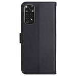 For Xiaomi Redmi Note 11 4G (Qualcomm) /  Note 11S 4G Case Solid Color Leather Mobile Cover Wallet Stand with Strap