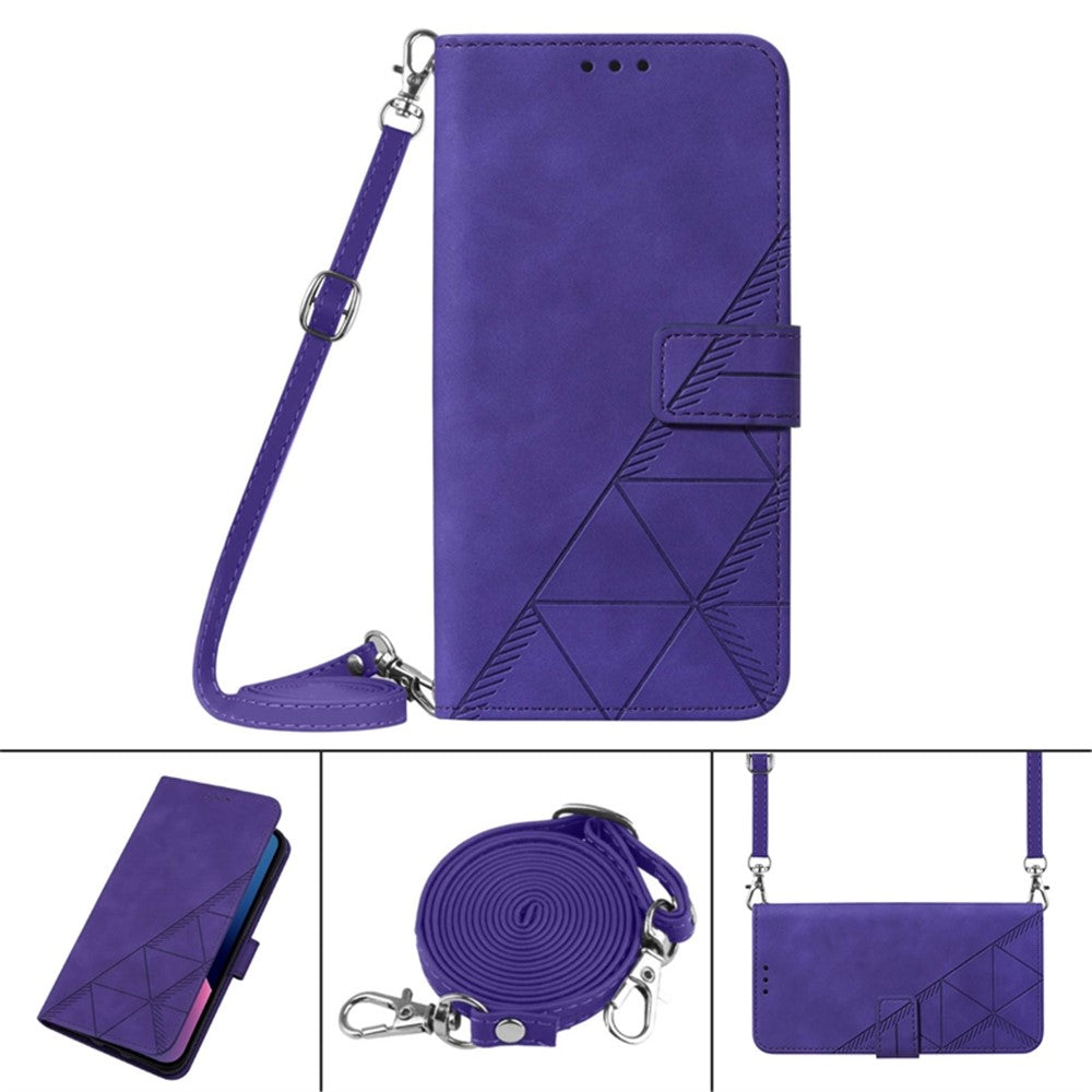 For Xiaomi Redmi Note 11S 4G / Redmi Note 11 4G (Qualcomm) Leather Case with Shoulder Strap Wallet Stand Phone Cover