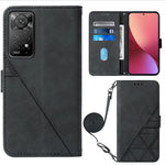 For Xiaomi 12 / 12X / 12S 5G Leather Case with Shoulder Strap Wallet Stand Phone Cover