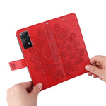 Xiaomi Redmi Note 12 Pro 4G / 11 Pro 4G (MediaTek) / Note 11 Pro 5G (Qualcomm) Remdesign Blompräglad Plånbok Läderställ Mobilskal