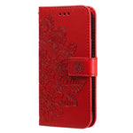 Xiaomi Redmi Note 12 Pro 4G / 11 Pro 4G (MediaTek) / Note 11 Pro 5G (Qualcomm) Remdesign Blompräglad Plånbok Läderställ Mobilskal