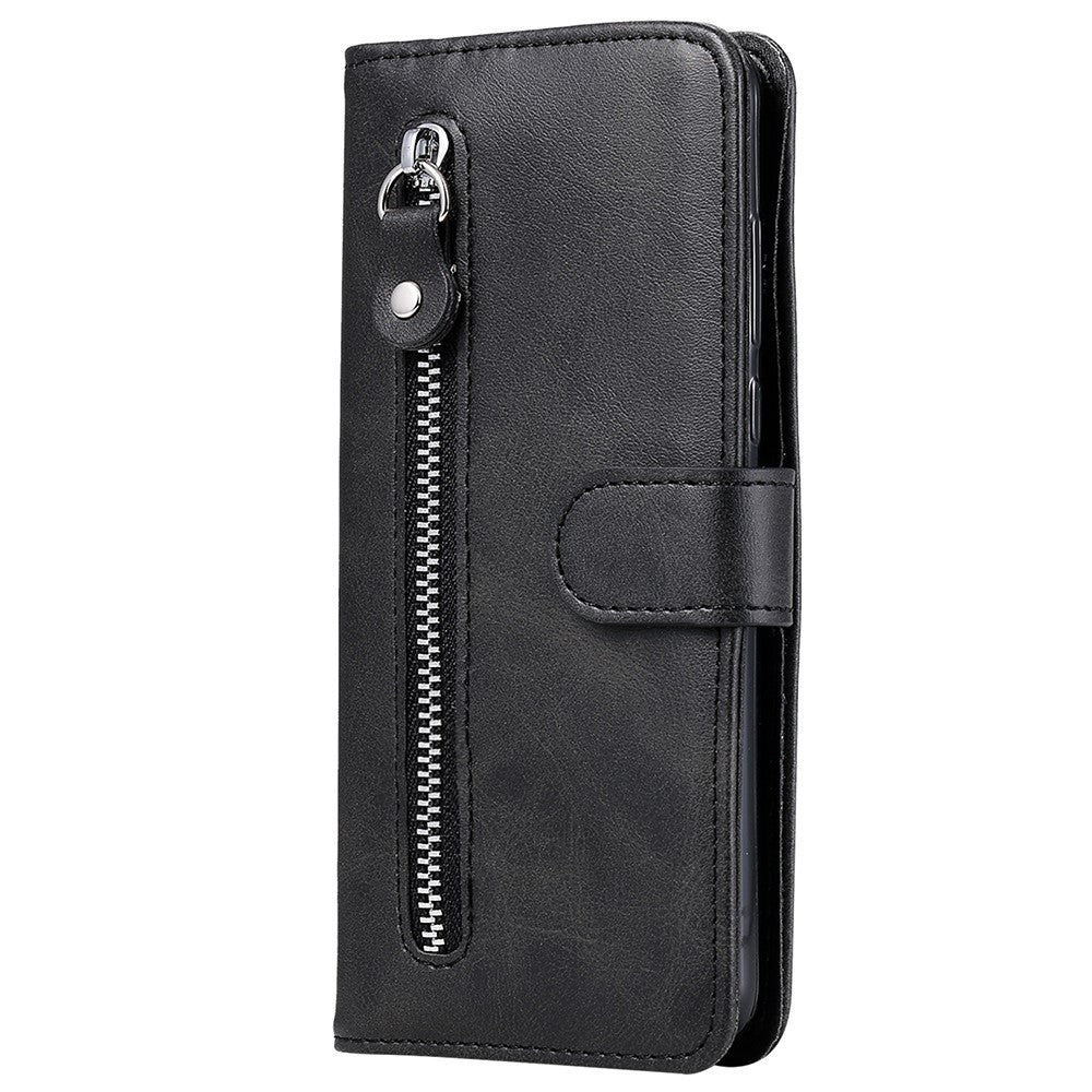 For Xiaomi Redmi Note 11 4G (Qualcomm)/Redmi Note 11S 4G Magnetic Clasp Phone Cover Shell Zipper Pocket Shockproof Flip Wallet Phone Case