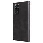 Xiaomi Redmi Note 11 4G (Qualcomm)/Redmi Note 11S 4G Magnetiskt spänne mobilskal Skal Dragkedja Ficka Stötsäkert Flip Plånboksfodral
