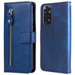 Xiaomi Redmi Note 11 4G (Qualcomm)/Redmi Note 11S 4G Magnetiskt spänne mobilskal Skal Dragkedja Ficka Stötsäkert Flip Plånboksfodral