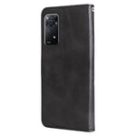 For Xiaomi Redmi Note 12 Pro 4G / 11 Pro 4G (MediaTek) / Note 11 Pro 5G (Qualcomm) PU Leather Cell Phone Bag Case Magnetic Clasp Zipper Pocket Wallet Phone Cover