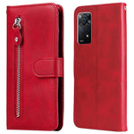 For Xiaomi Redmi Note 12 Pro 4G / 11 Pro 4G (MediaTek) / Note 11 Pro 5G (Qualcomm) PU Leather Cell Phone Bag Case Magnetic Clasp Zipper Pocket Wallet Phone Cover