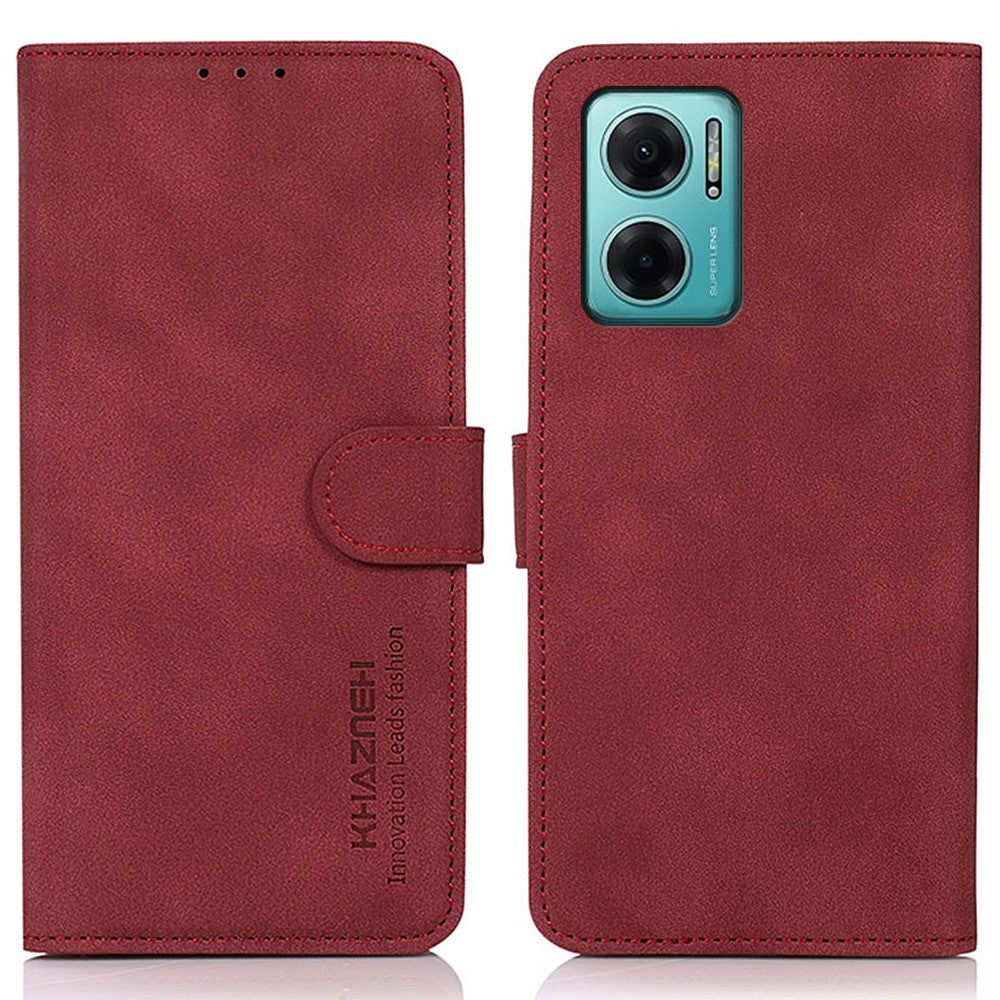 KHAZNEH För Xiaomi Redmi Note 11E 5G / Redmi 10 5G / 10 Prime+ 5G SlimAdjustable Stand Texturerat PU-läder Plånboksfodral Stötdämpande Flip Mobilskal