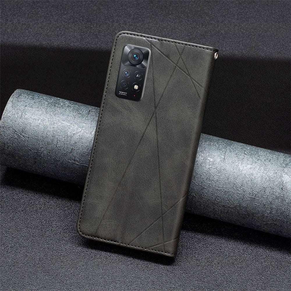 Xiaomi Redmi Note 12 Pro 4G / 11 Pro 4G (Mediatek) / Note 11 Pro 5G (Qualcomm) Läderfodral med korthållare med tryckmönster