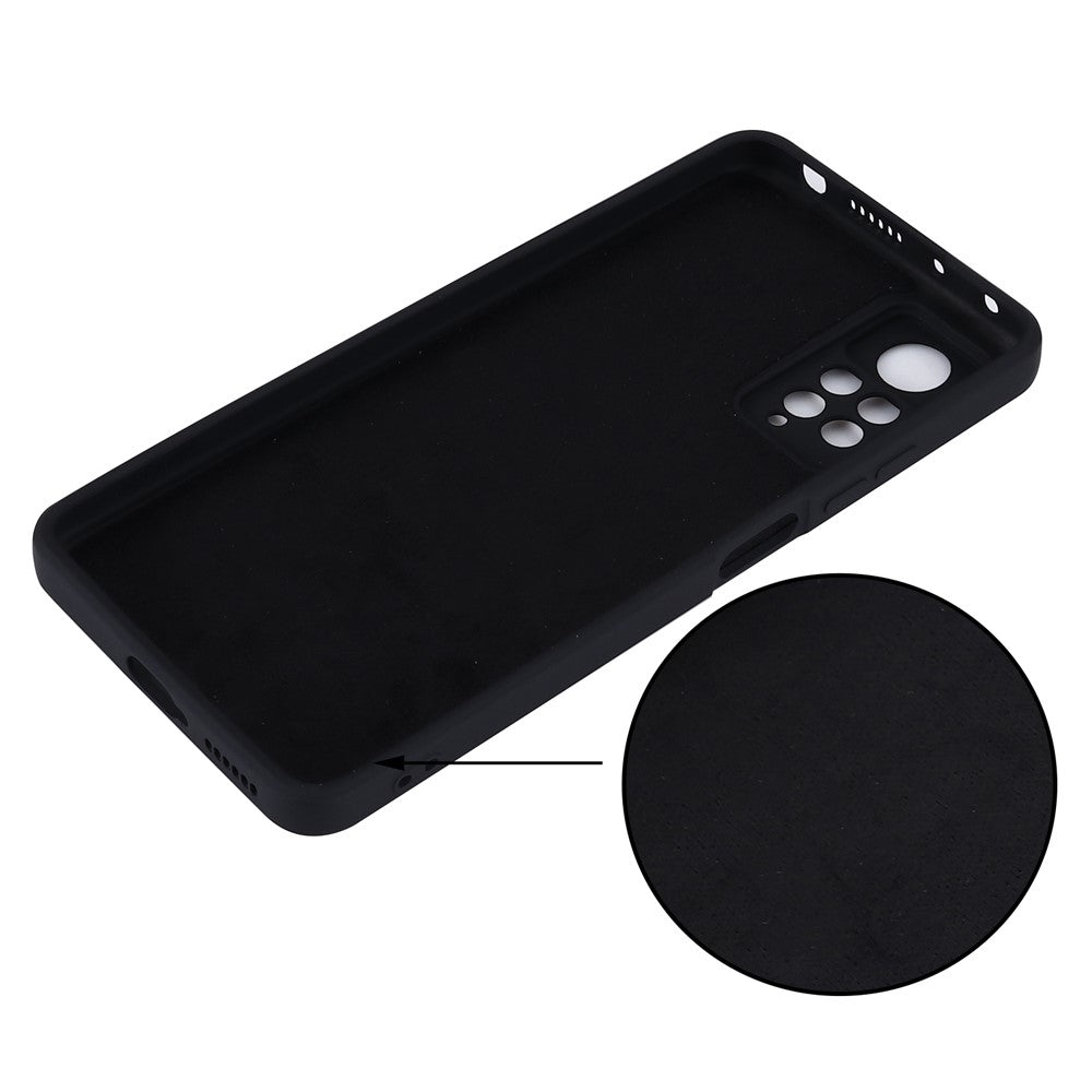 For Xiaomi Redmi Note 12 Pro 4G / 11 Pro 4G (MediaTek) / Note 11 Pro 5G (Qualcomm) Shockproof Liquid Silicone Phone Case Silky-Soft Shell with Strap