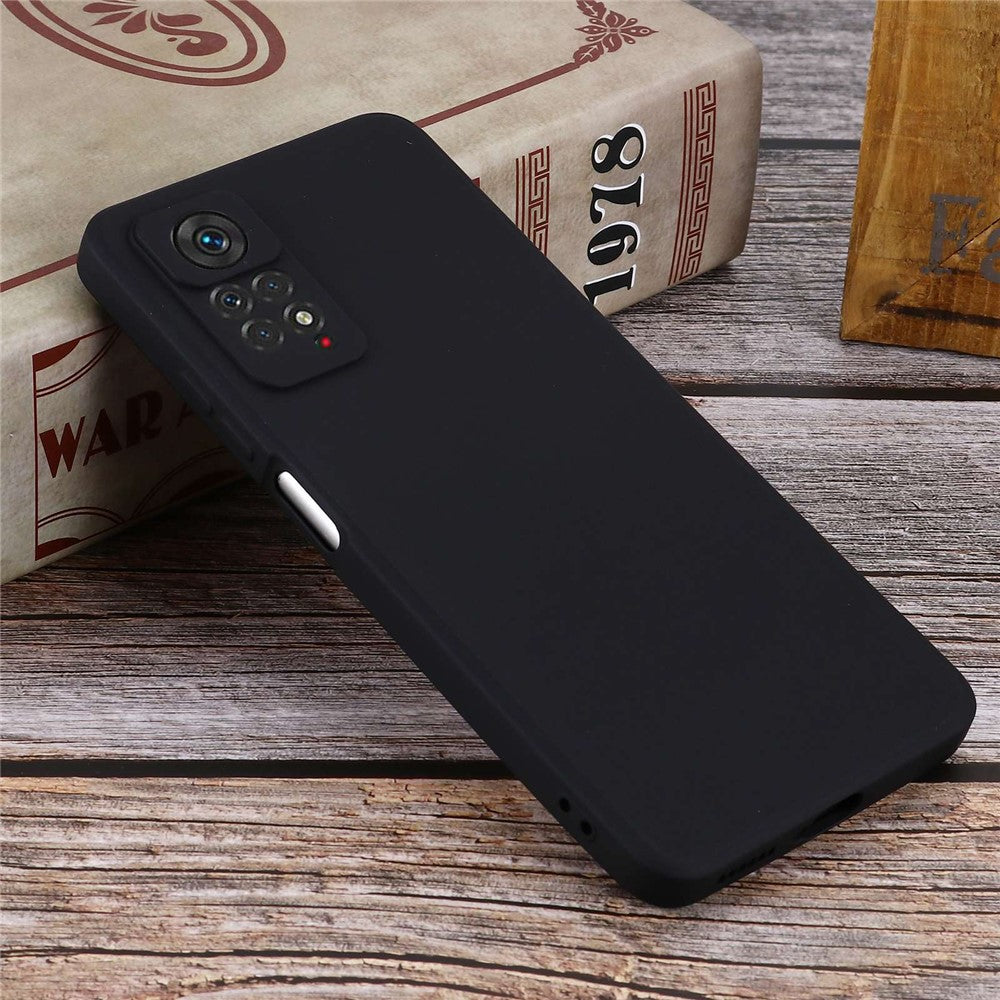 For Xiaomi Redmi Note 12 Pro 4G / 11 Pro 4G (MediaTek) / Note 11 Pro 5G (Qualcomm) Shockproof Liquid Silicone Phone Case Silky-Soft Shell with Strap