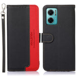 KHAZNEH för Xiaomi Redmi Note 11E 5G / Redmi 10 5G / Redmi 10 Prime+ 5G Plånboksstil RFID-blockerande stativmobilskal Litchitexturerat läder Stötdämpande fällbart skal med rem