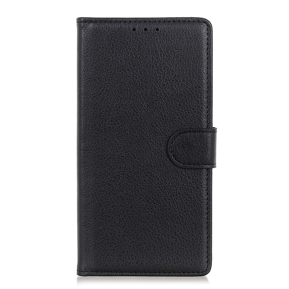 Litchi Texture Phone Case for Xiaomi Redmi Note 11E 5G / Redmi 10 5G / 10 Prime+ 5G, Foldable Stand Wallet PU Leather Full Protection Shell