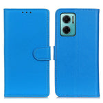 Litchitexturerat mobilskal för Xiaomi Redmi Note 11E 5G / Redmi 10 5G / 10 Prime+ 5G, vikbart stativ, plånbok i PU-läder, fullt skyddsskal