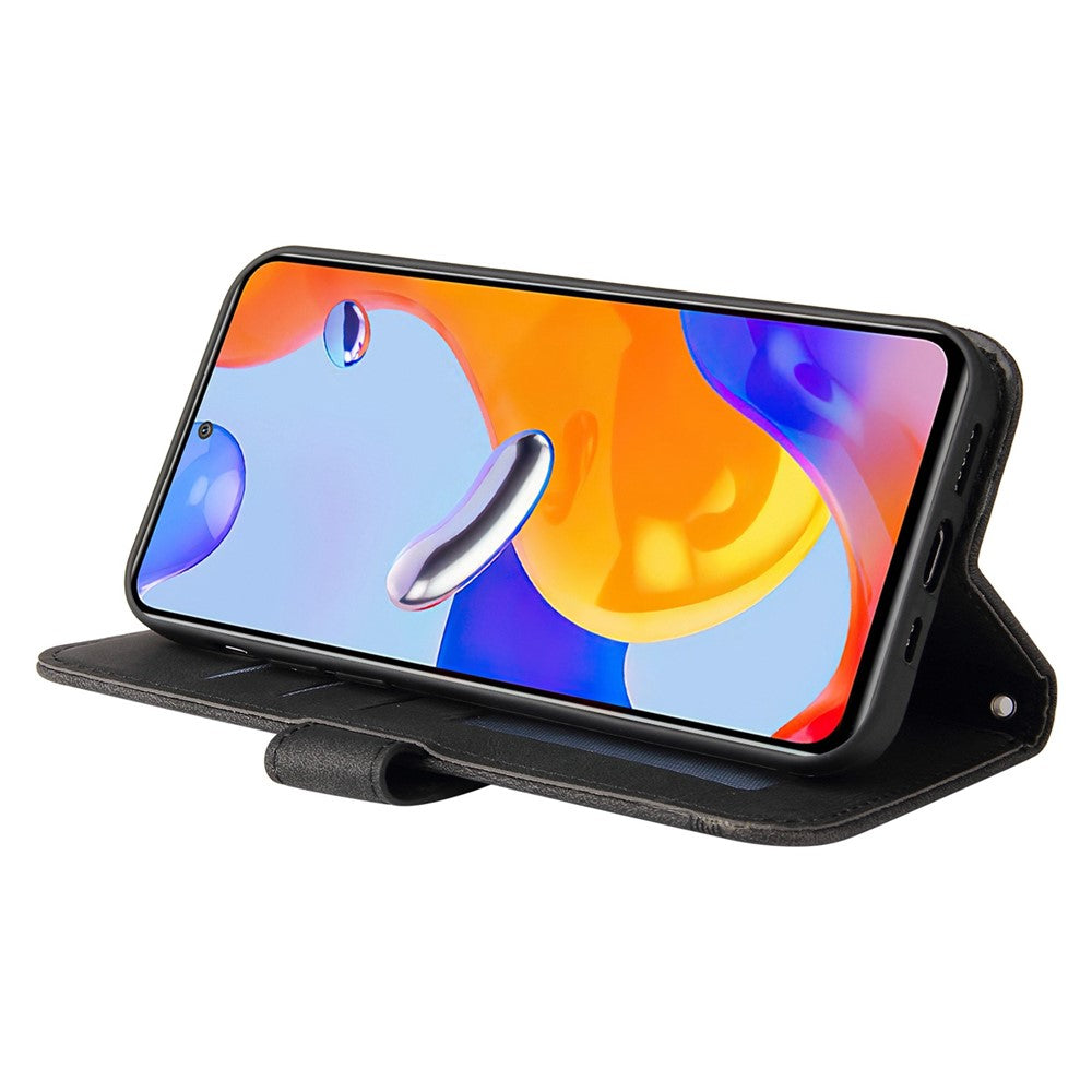 For Xiaomi Redmi Note 12 Pro 4G / 11 Pro 4G (Mediatek) / Note 11 Pro 5G (Qualcomm) / Note 11E Pro Leather Cases Phone Cover Stand with Strap