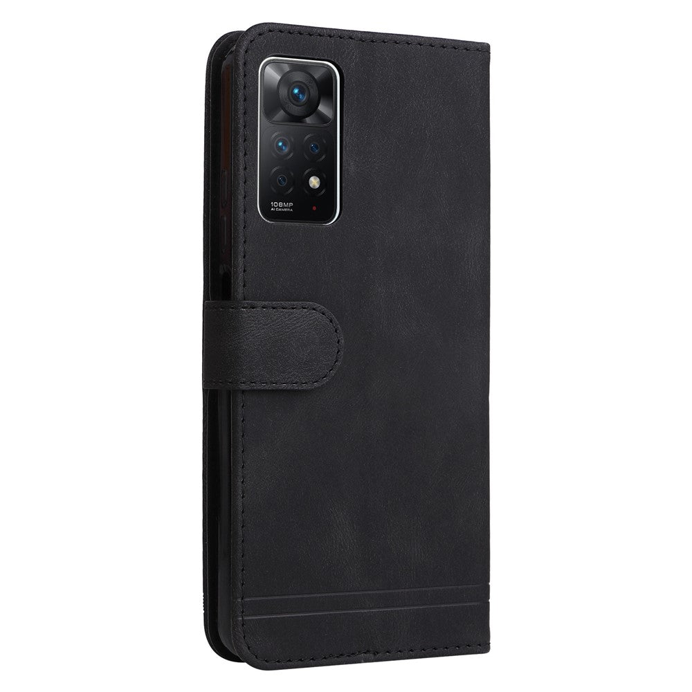 For Xiaomi Redmi Note 12 Pro 4G / 11 Pro 4G (Mediatek) / Note 11 Pro 5G (Qualcomm) / Note 11E Pro Leather Cases Phone Cover Stand with Strap