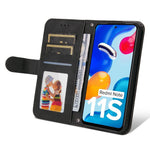 Xiaomi Redmi Note 11 4G (Qualcomm) / Note 11S 4G Läderplånboksfodral Skin Touch mobilfodral Stativ med Rem