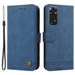 Xiaomi Redmi Note 11 4G (Qualcomm) / Note 11S 4G Läderplånboksfodral Skin Touch mobilfodral Stativ med Rem