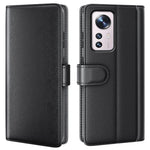 For Xiaomi 12 Pro 5G/12S Pro 5G/12 Pro (Dimensity) 5G Flip Wallet Case Split Genuine Leather Magnetic Closure Stand Folio Protective Cover