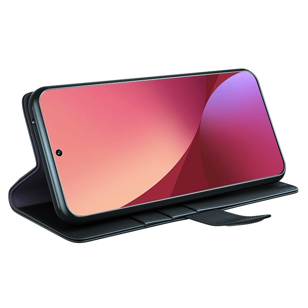 For Xiaomi 12 Pro 5G/12S Pro 5G/12 Pro (Dimensity) 5G Flip Wallet Case Split Genuine Leather Magnetic Closure Stand Folio Protective Cover