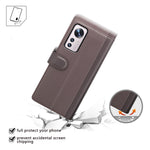 For Xiaomi 12 Pro 5G/12S Pro 5G/12 Pro (Dimensity) 5G Flip Wallet Case Split Genuine Leather Magnetic Closure Stand Folio Protective Cover