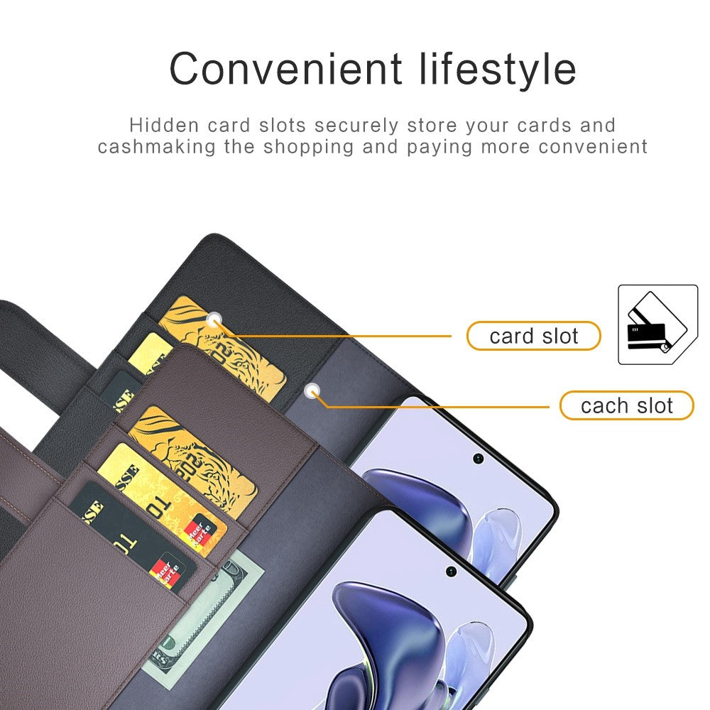 For Xiaomi 11T/11T Pro Split Genuine Leather Phone Case TPU Inner Shell Wallet Stand Folio Flip Cover