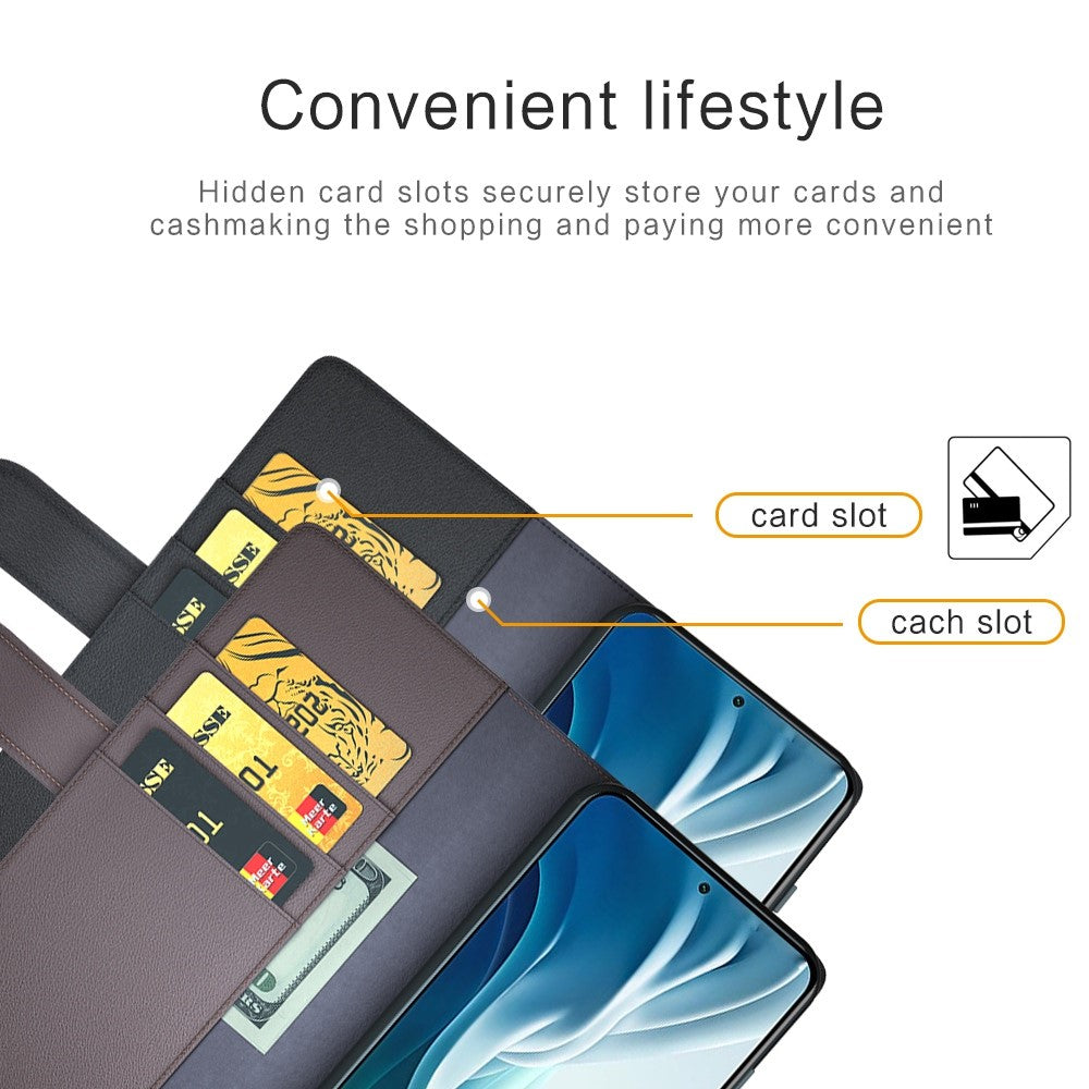 For Xiaomi Mi 11i/Poco F3/Redmi K40/Redmi K40 Pro/Redmi K40 Pro+ Split Genuine Leather Book Wallet Flip Case Full Protection Folio Stand View Cover Protector
