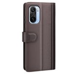 For Xiaomi Mi 11i/Poco F3/Redmi K40/Redmi K40 Pro/Redmi K40 Pro+ Split Genuine Leather Book Wallet Flip Case Full Protection Folio Stand View Cover Protector