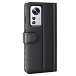 For Xiaomi 12/12X/12S 5G Phone Case Collection Split Genuine Leather Wallet Book Stand Folio Cover with TPU Inner Shell