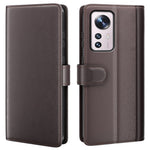 For Xiaomi 12/12X/12S 5G Phone Case Collection Split Genuine Leather Wallet Book Stand Folio Cover with TPU Inner Shell