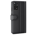 Xiaomi Redmi Note 11 Pro 5G (Qualcomm)/Note 11 Pro 4G (MediaTek) Delat äkta läderfodral med fällbart mönster, stötsäkert TPU-fodral, stativ och bokomslag