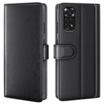 Xiaomi Redmi Note 11 Pro 5G (Qualcomm)/Note 11 Pro 4G (MediaTek) Delat äkta läderfodral med fällbart mönster, stötsäkert TPU-fodral, stativ och bokomslag