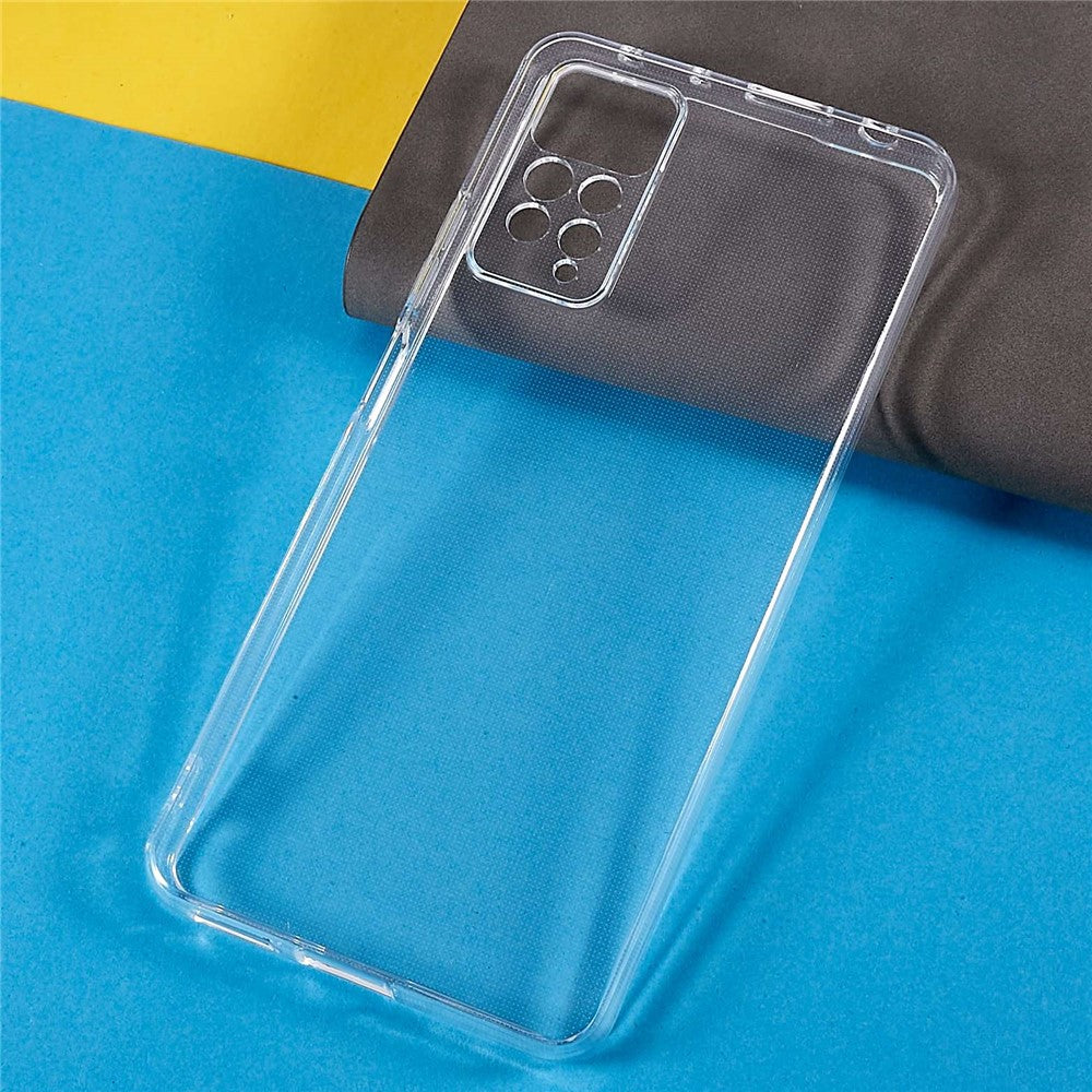 Xiaomi Redmi Note 11 Pro 4G (Mediatek) / Redmi Note 11 Pro 5G (Qualcomm) 2,0 mm tjockt vattenstämpelfritt genomskinligt TPU ultratunt lätt mobilskal