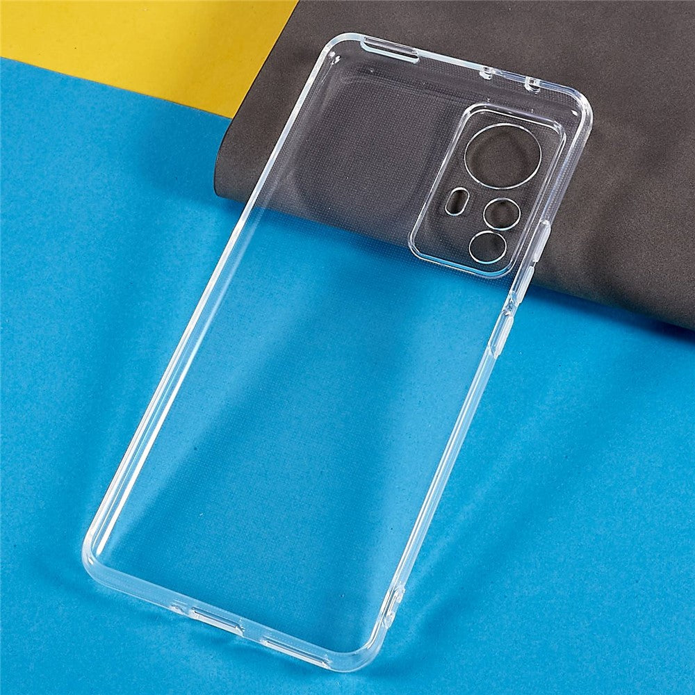 For Xiaomi 12 Pro 5G / 12S Pro 5G / 12 Pro (Dimensity) 5G 2.0mm Thickness Ultra-Slim Light Watermark-Free Transparent TPU Phone Shell Case