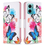 Xiaomi Redmi Note 11E 5G / Redmi 10 5G / Redmi 10 Prime+ 5G mobilskal Mönstertryck PU-läder Plånboksfodral